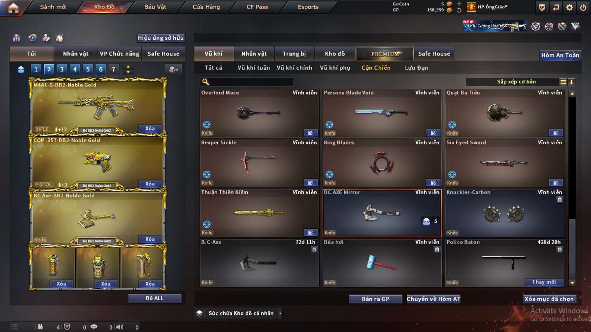 shop acc cf uy tin gia re